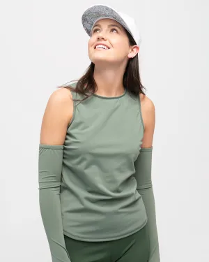 Go Deep Sun & Swim Tank with Built-in Bra - Seagrass