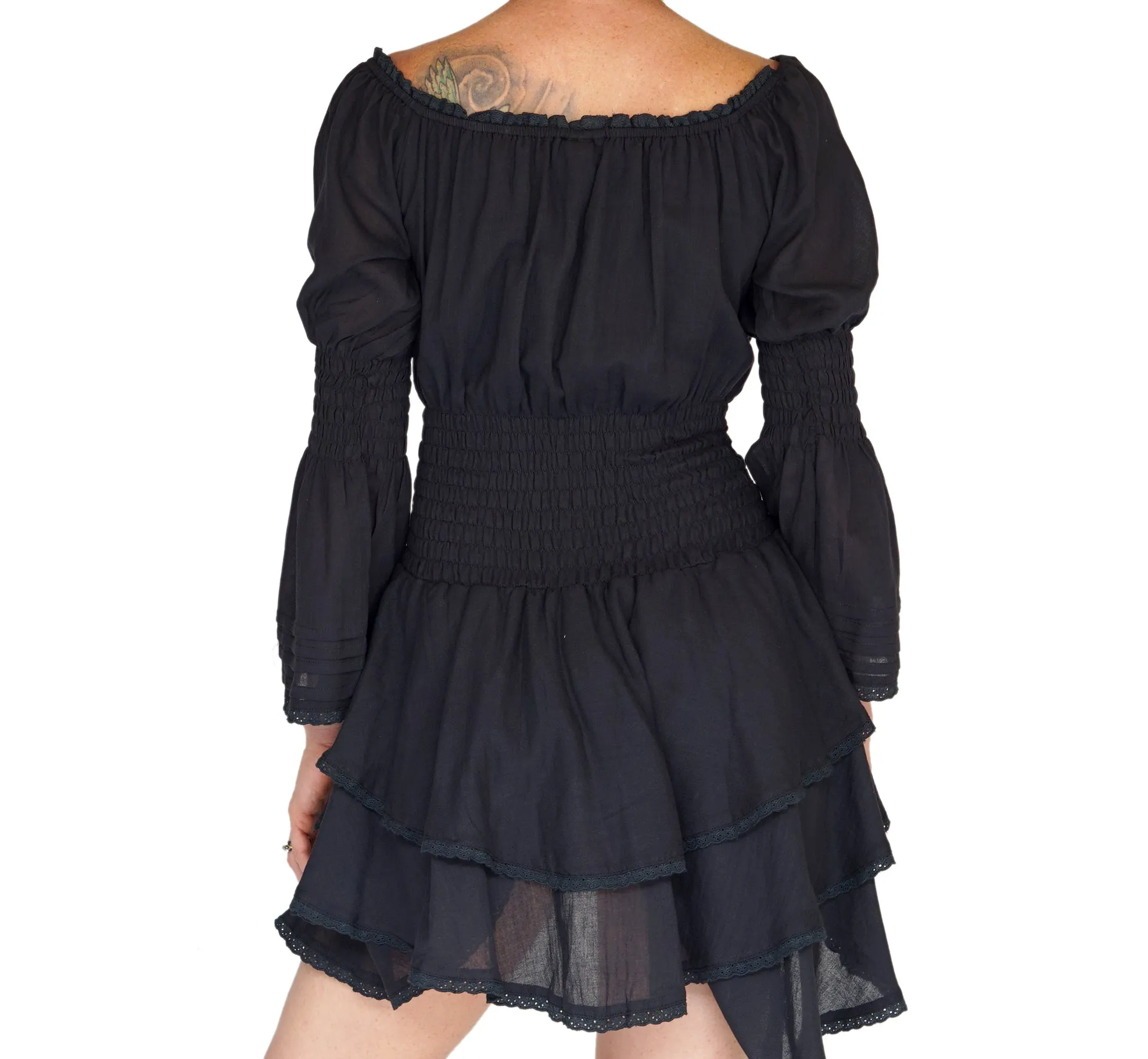 'Grace' Wench, Renaissance, Steampunk Dress - Black