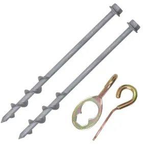 GROUNDGRABBA PRO KIT - 2 Stakes   2 Hexhooks