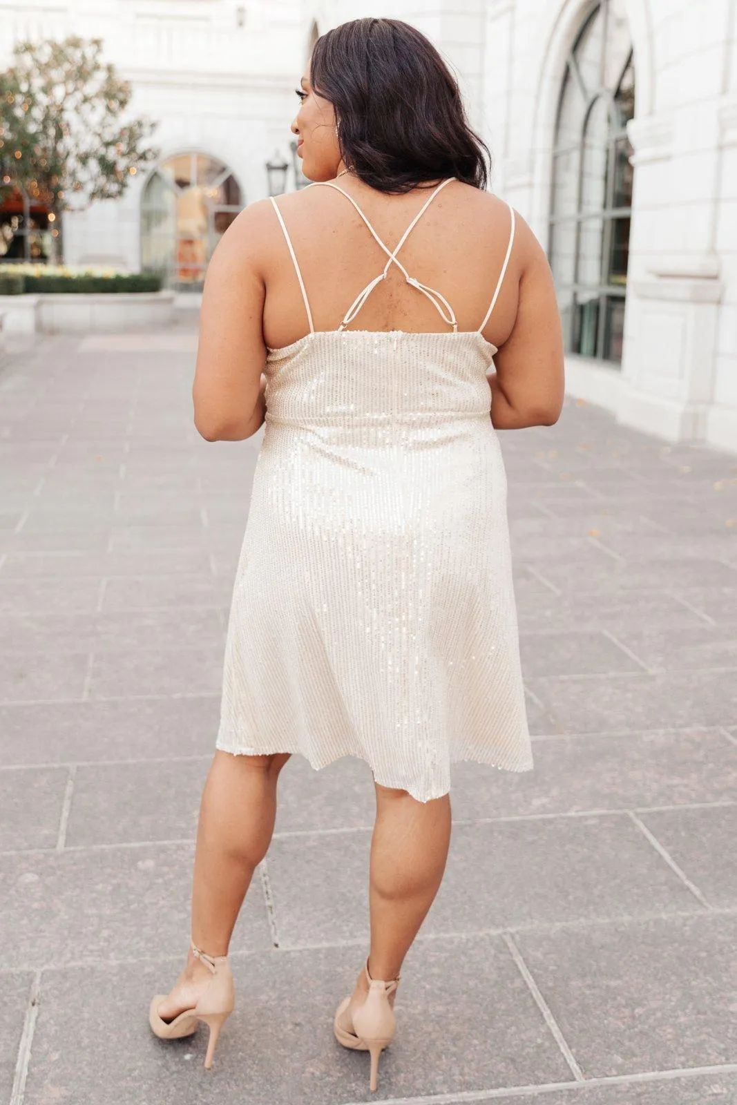 Hazel Blues® | Disco Queen Dress in Gold