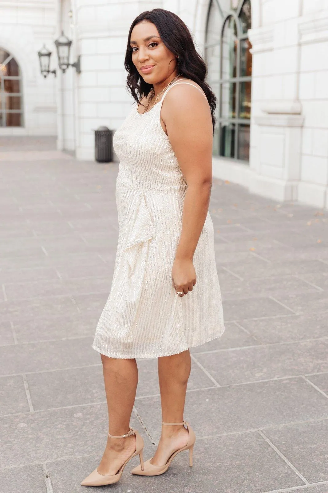 Hazel Blues® | Disco Queen Dress in Gold