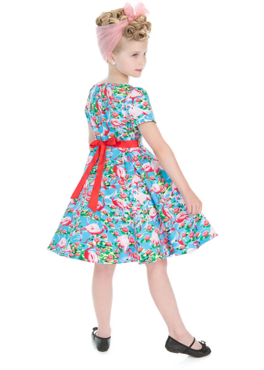 Hearts &amp; Roses Kids Funky Flamingo Dress