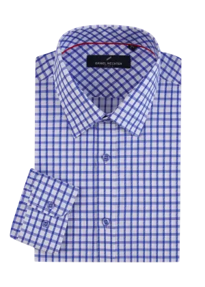 Hechter Paris Gingham Slim Fit Dress Shirt