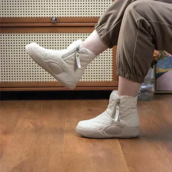 Height Increasing Thick Sole Wearable Padded Snow Boots