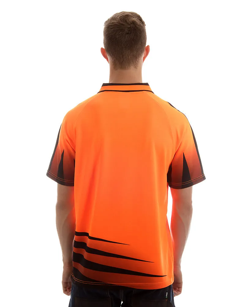 Hi Vis Rippa Sub Polo Shirt - Orange/Black