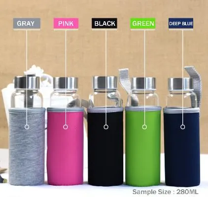 Hot Selling Glass Sport Water Bottle