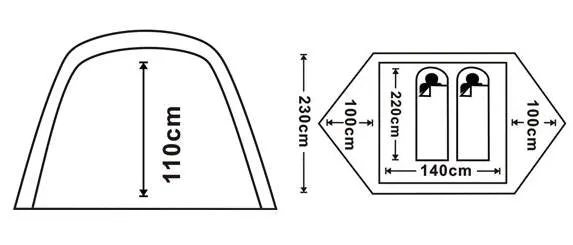 Hotcore Mantis 2-person Tent