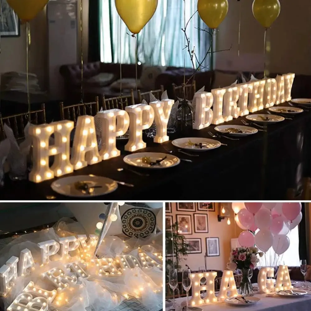 Illuminated Marquee Letters Happy Birthday Sign