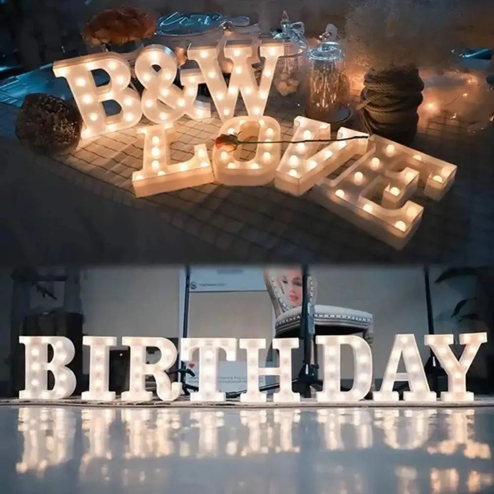 Illuminated Marquee Letters Happy Birthday Sign