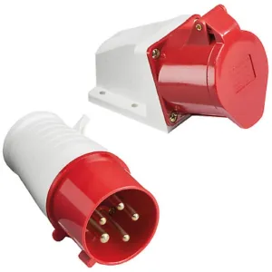 Industrial 32A Wall Mounted Plug & Socket