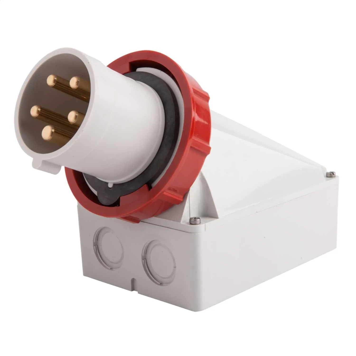 Industrial 63A Wall Mounted Plug & Socket