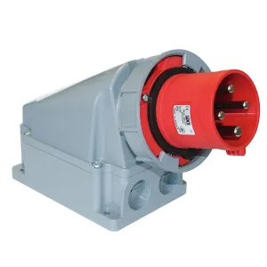 Industrial 63A Wall Mounted Plug & Socket