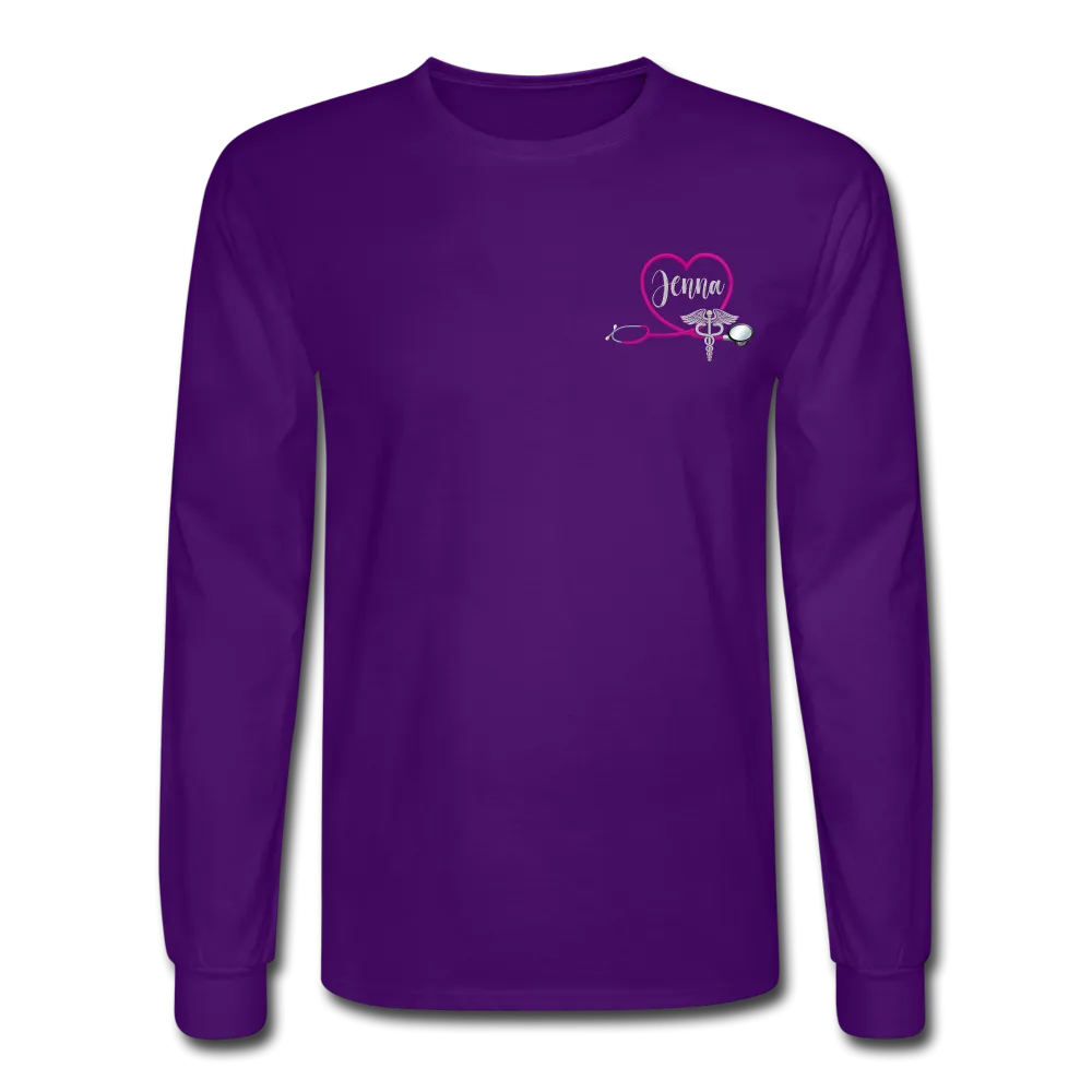 Jenna ER Nurse Flag Men's Long Sleeve T-Shirt