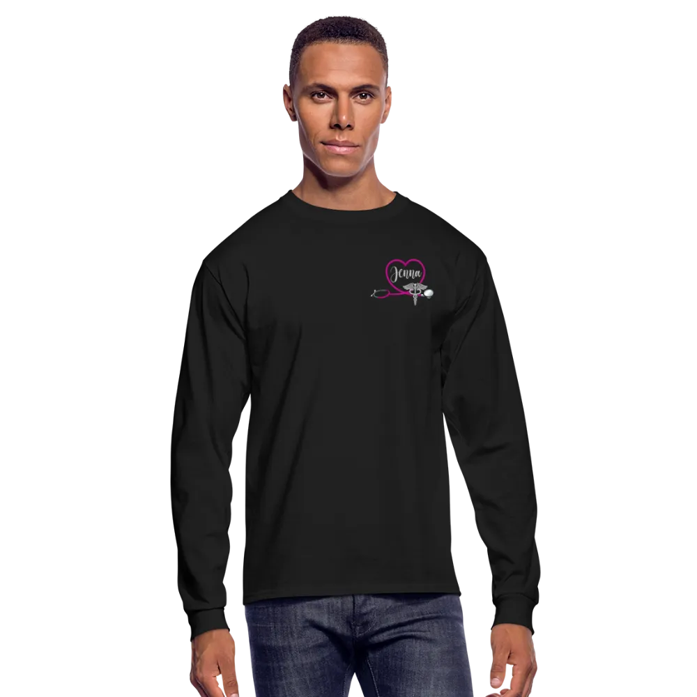 Jenna ER Nurse Flag Men's Long Sleeve T-Shirt