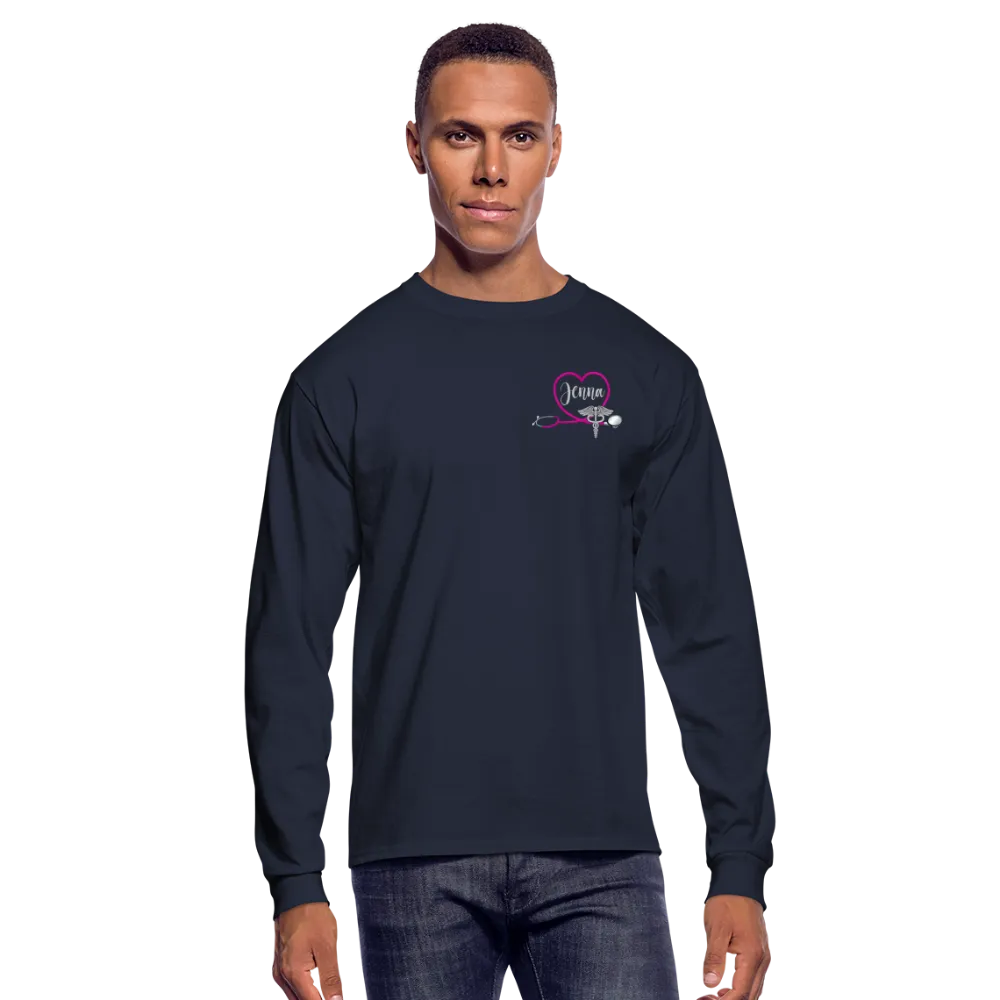 Jenna ER Nurse Flag Men's Long Sleeve T-Shirt