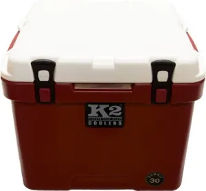 K2 Cooler Summit Series 30 Quart Series Crimson White Lis!