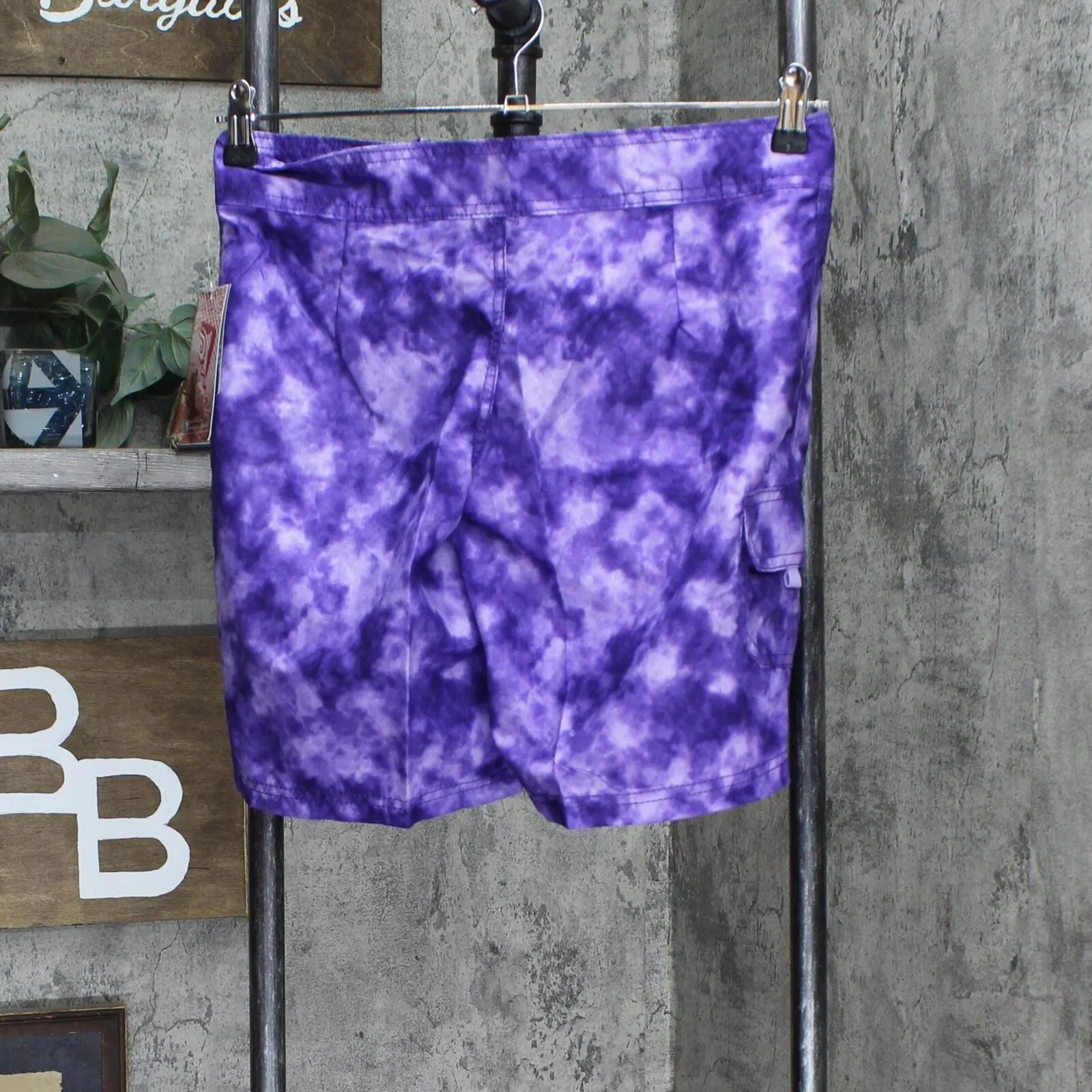 Kanu Surf Wome's Marina UPF 50  Active Swim Board Shorts Sydney Purple 2