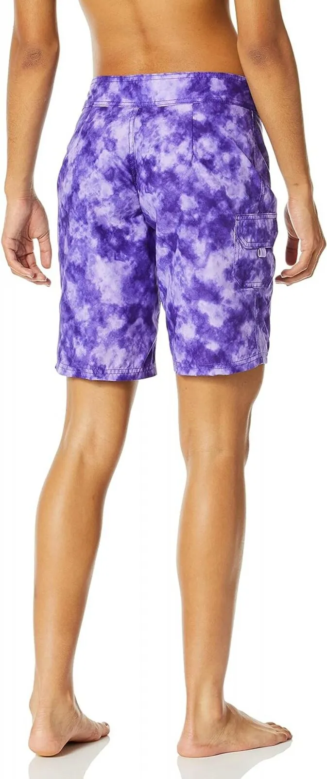 Kanu Surf Wome's Marina UPF 50  Active Swim Board Shorts Sydney Purple 2
