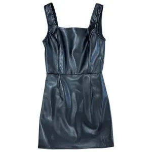 KatieJ NYC Tween Logan Vegan Leather Dress - Black
