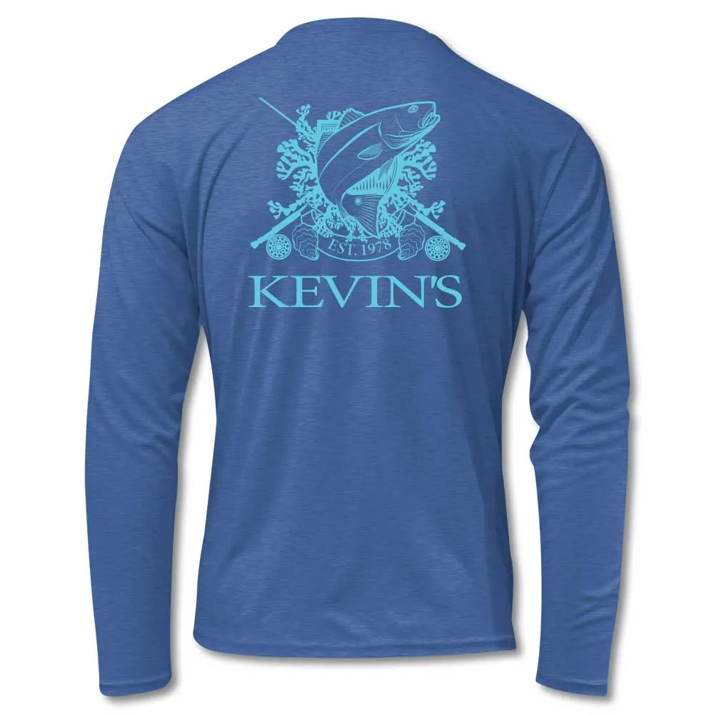 Kevin's Fish Crest Long Sleeve Performance T-Shirt