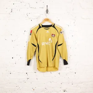 Kids Adidas Bayer Leverkusen 2006 Butt Long Sleeve Goalkeeper Football Shirt - Gold - L Boys