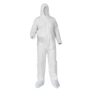 Kimberly-Clark Professional KleenGuard A10 Light Duty Lab Coats, Large, Elastic Wrist, 40103