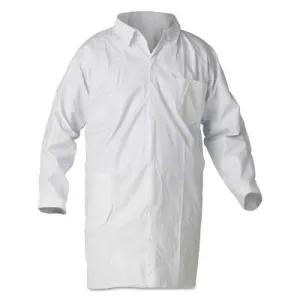 Kimberly-Clark Professional KleenGuard A40 Liquid & Particle Protection Lab Coats, 2XL, No Pockets, 44445