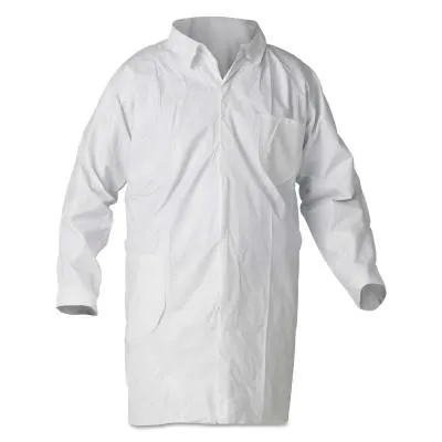 Kimberly-Clark Professional KleenGuard A40 Liquid & Particle Protection Lab Coats, 2XL, No Pockets, 44445