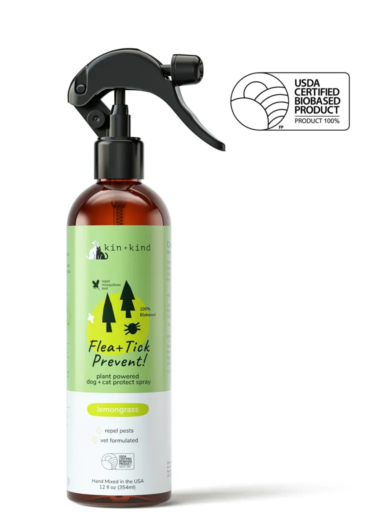 Kin   Kind Outdoor Shield Flea and Tick Repellant Spray - Lemongrass (12oz/354mL)