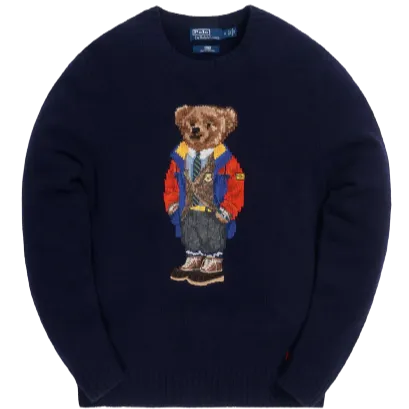 Kith x Polo "Outdoor Bear" Crewneck Navy