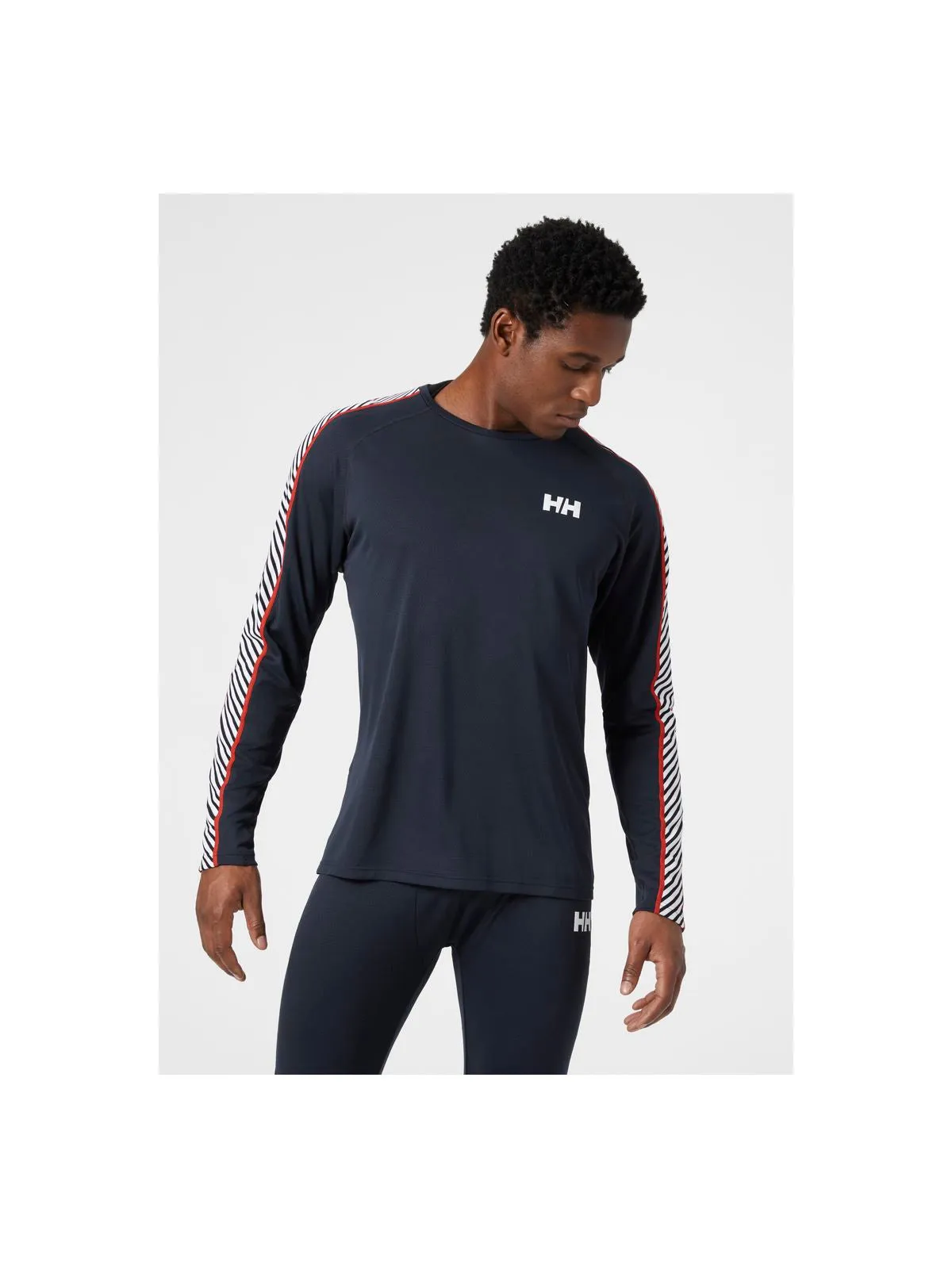 Koszulka Helly Hansen Lifa Active Stripe Crew granatowy