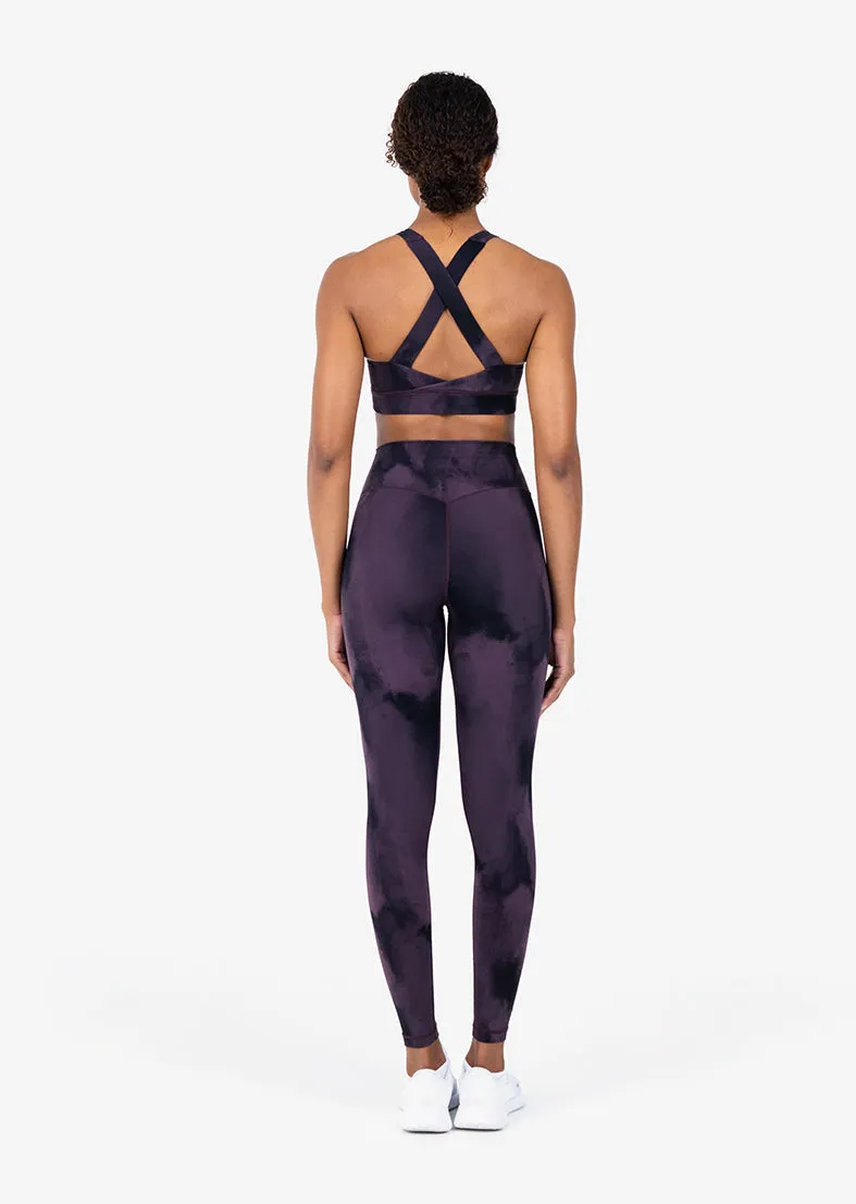 Life Active Marble High Waist Legging Mulberry FINAL SALE