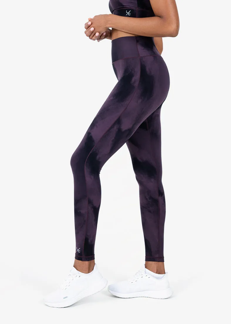Life Active Marble High Waist Legging Mulberry FINAL SALE