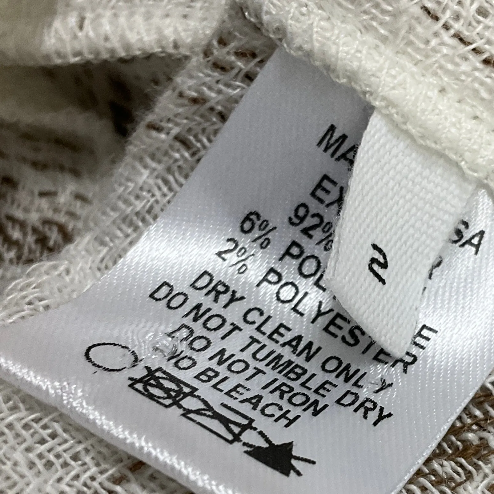 Lisa Marie Fernandez White / Brown Plaid Gauze Linen Dress