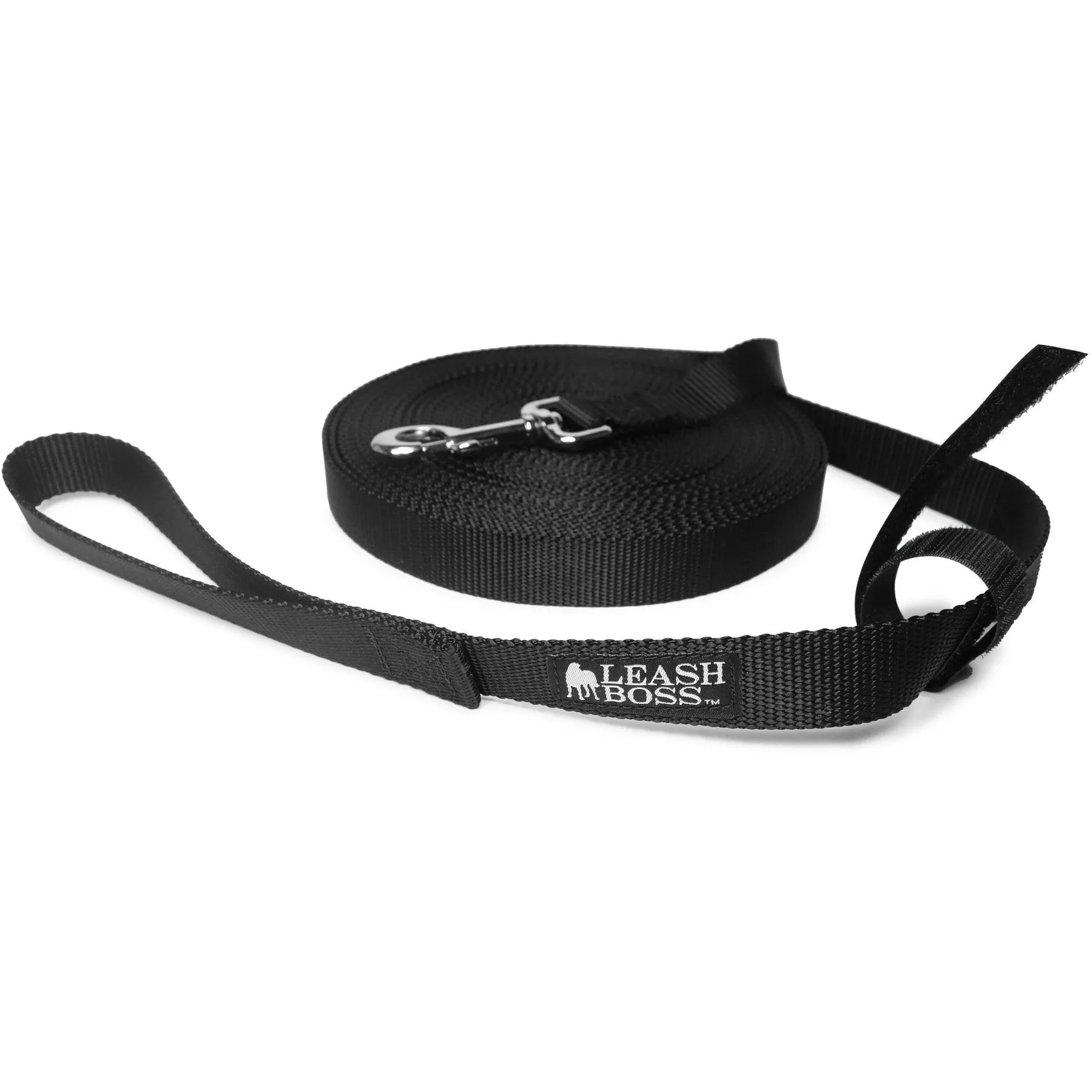 Long Trainer - 30 Foot - 1 Inch Nylon Long Dog Training Leash with Storage Strap