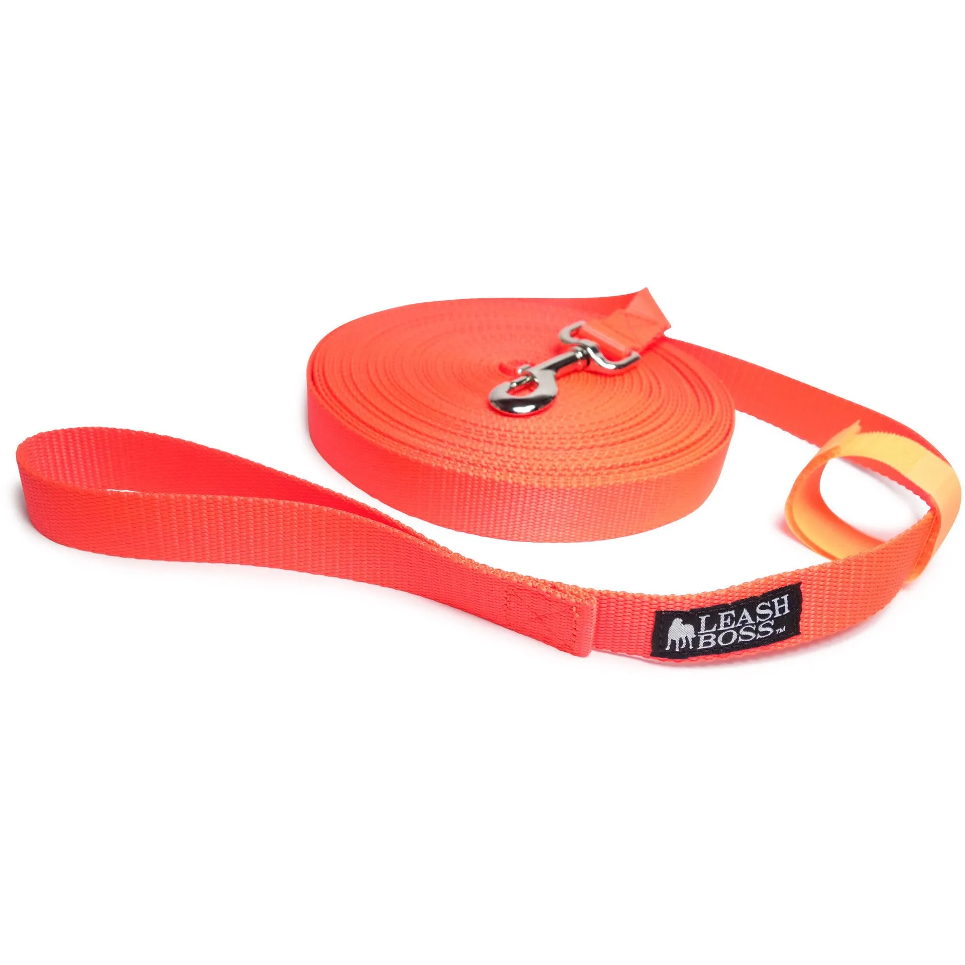 Long Trainer - 30 Foot - 1 Inch Nylon Long Dog Training Leash with Storage Strap