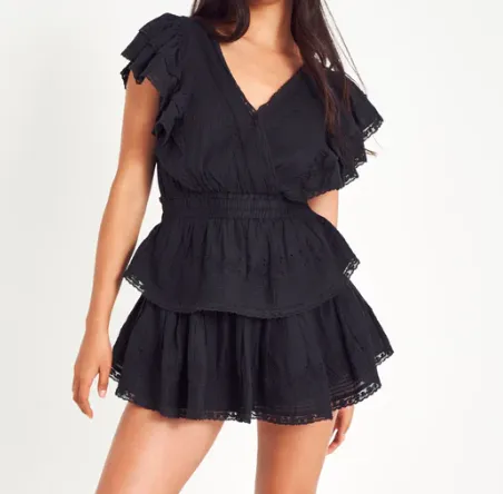 Love Shack Fancy Gwen Dress - Black