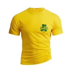 LUCKY SHAMROCK 100% COTTON GRAPHIC TEE