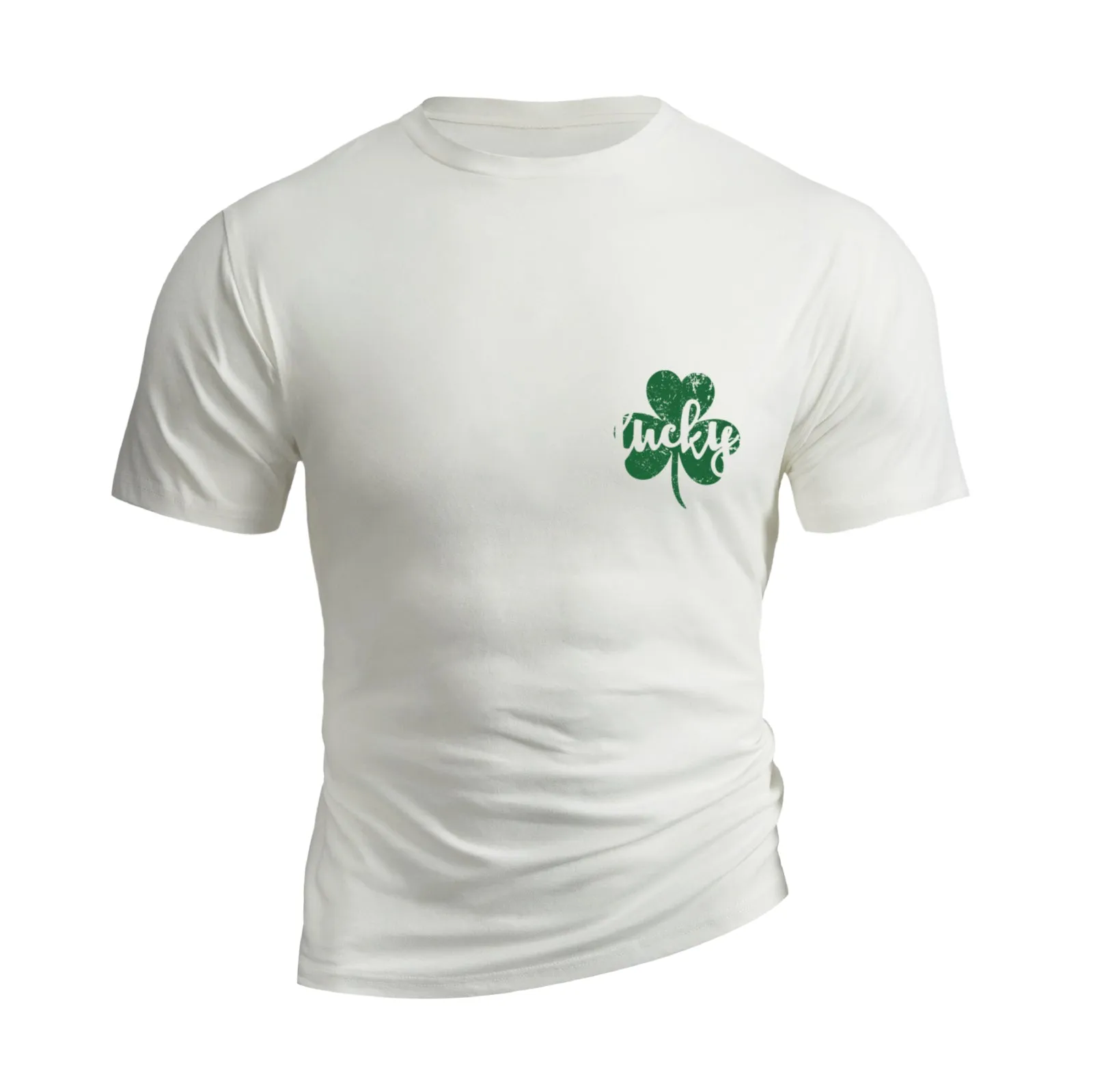 LUCKY SHAMROCK 100% COTTON GRAPHIC TEE