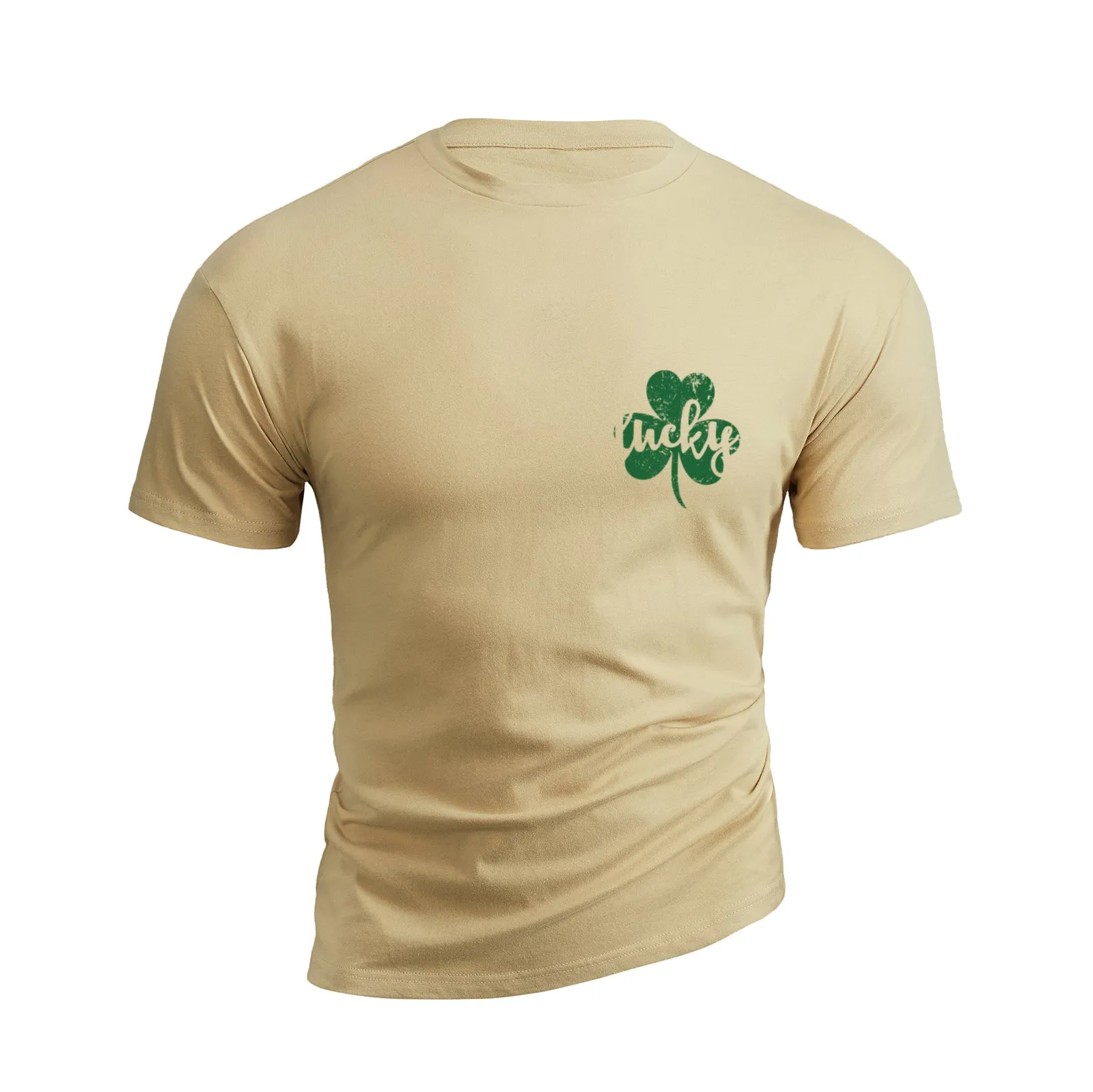 LUCKY SHAMROCK 100% COTTON GRAPHIC TEE