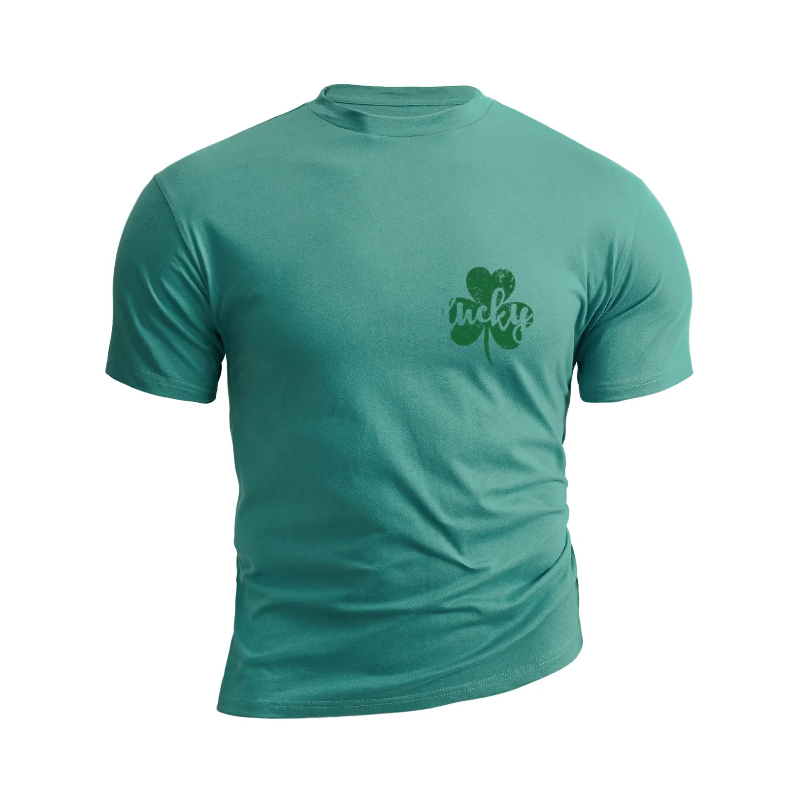 LUCKY SHAMROCK 100% COTTON GRAPHIC TEE