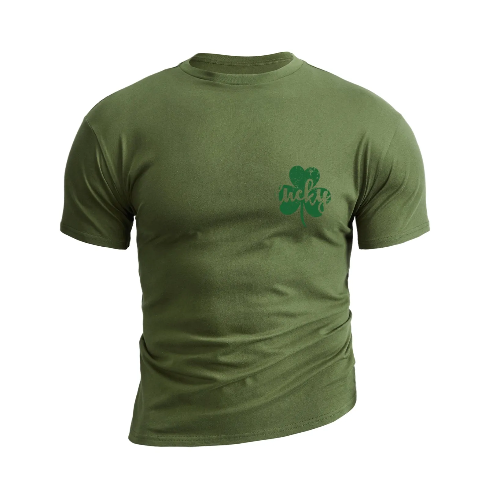 LUCKY SHAMROCK 100% COTTON GRAPHIC TEE