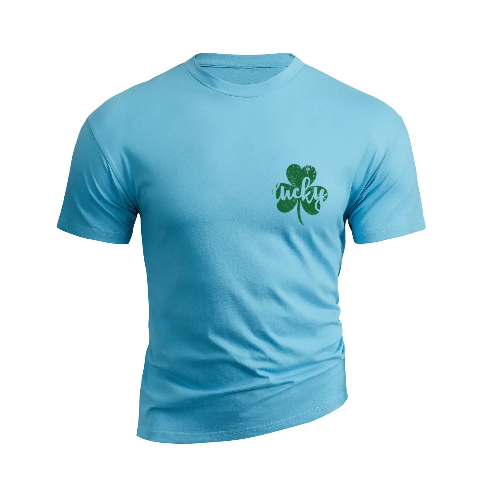 LUCKY SHAMROCK 100% COTTON GRAPHIC TEE