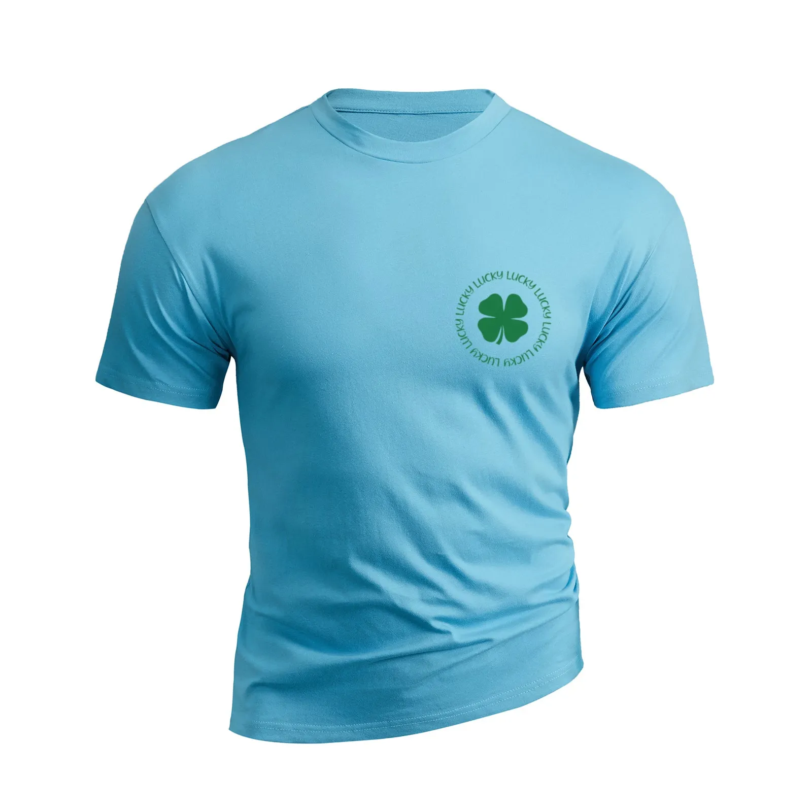 LUCKY SHAMROCK 100% COTTON GRAPHIC TEE