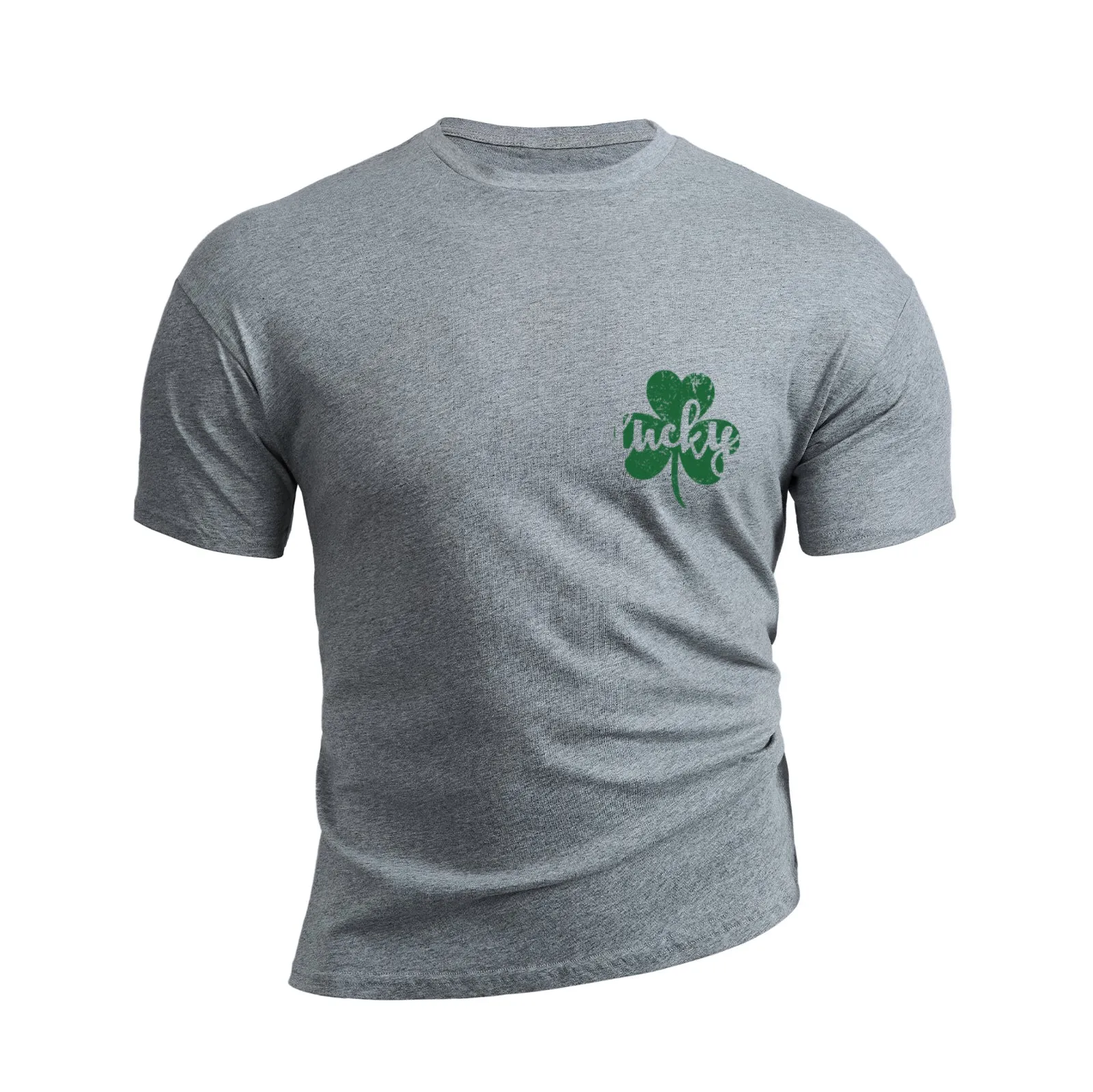 LUCKY SHAMROCK 100% COTTON GRAPHIC TEE