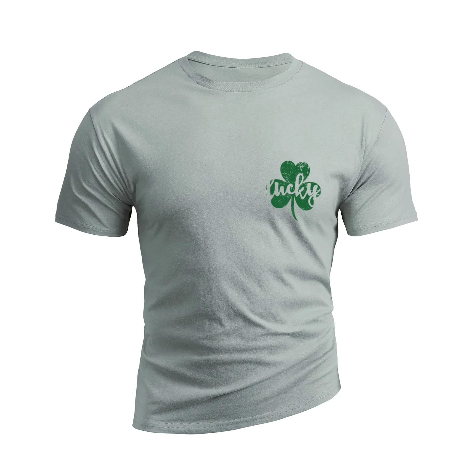 LUCKY SHAMROCK 100% COTTON GRAPHIC TEE