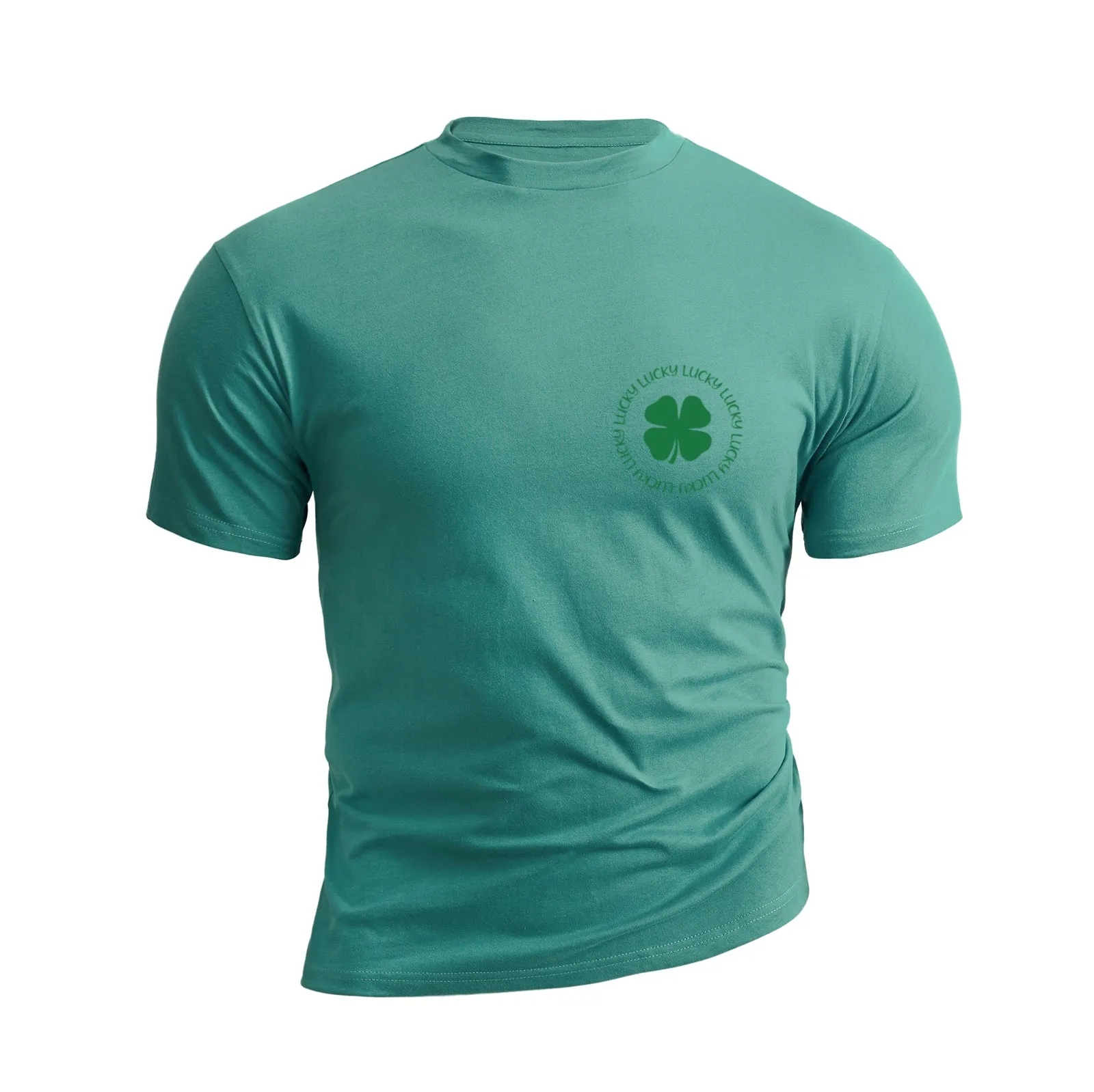 LUCKY SHAMROCK 100% COTTON GRAPHIC TEE