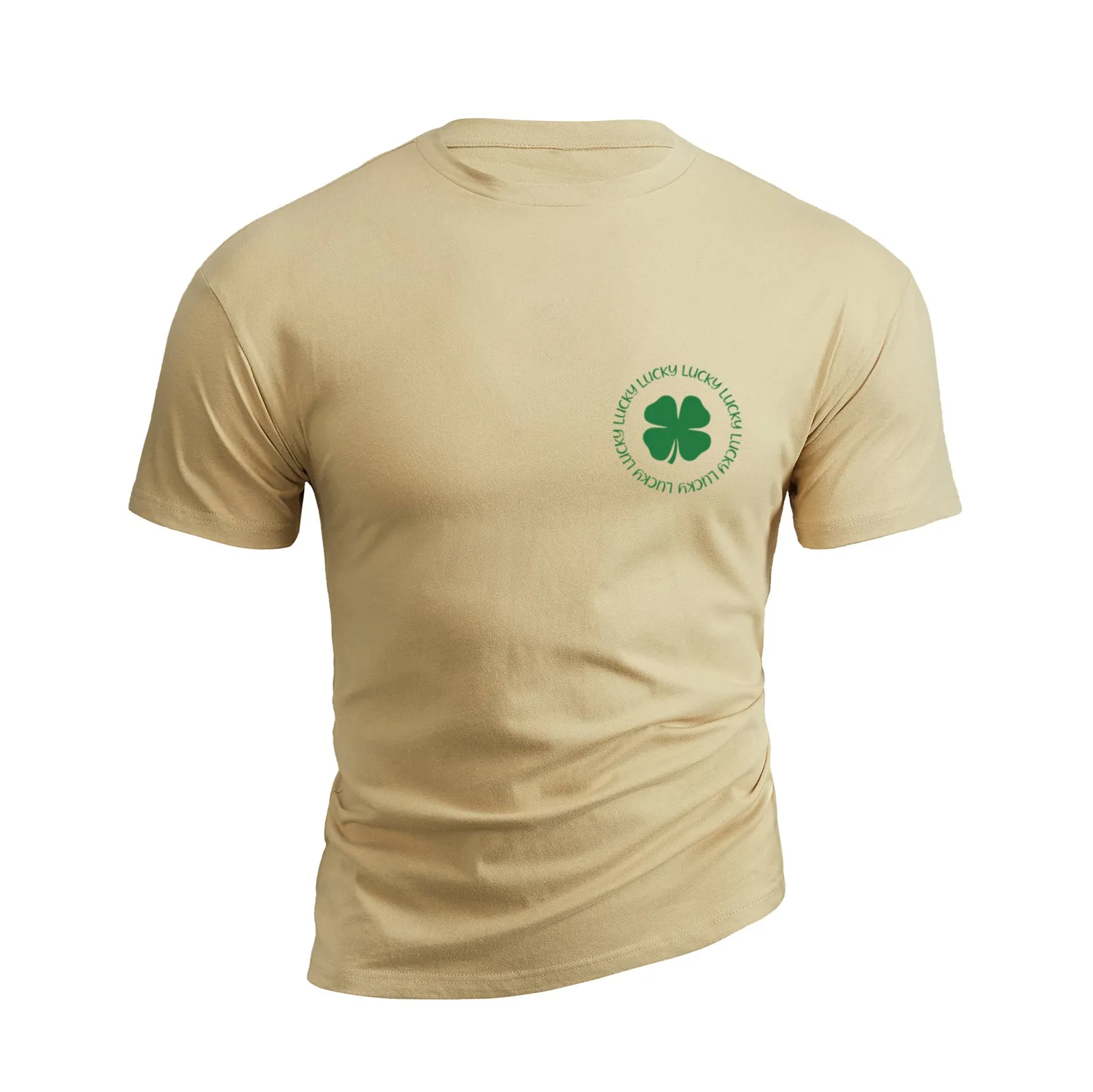 LUCKY SHAMROCK 100% COTTON GRAPHIC TEE