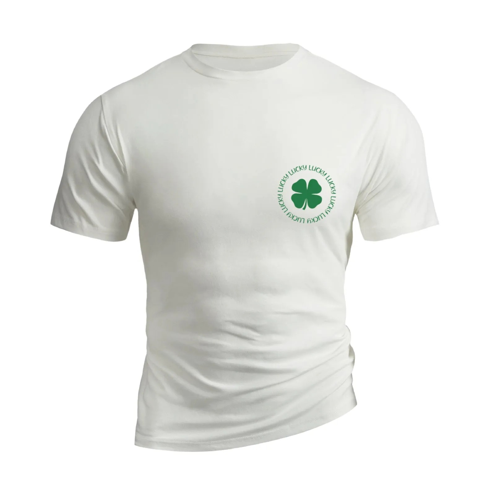 LUCKY SHAMROCK 100% COTTON GRAPHIC TEE