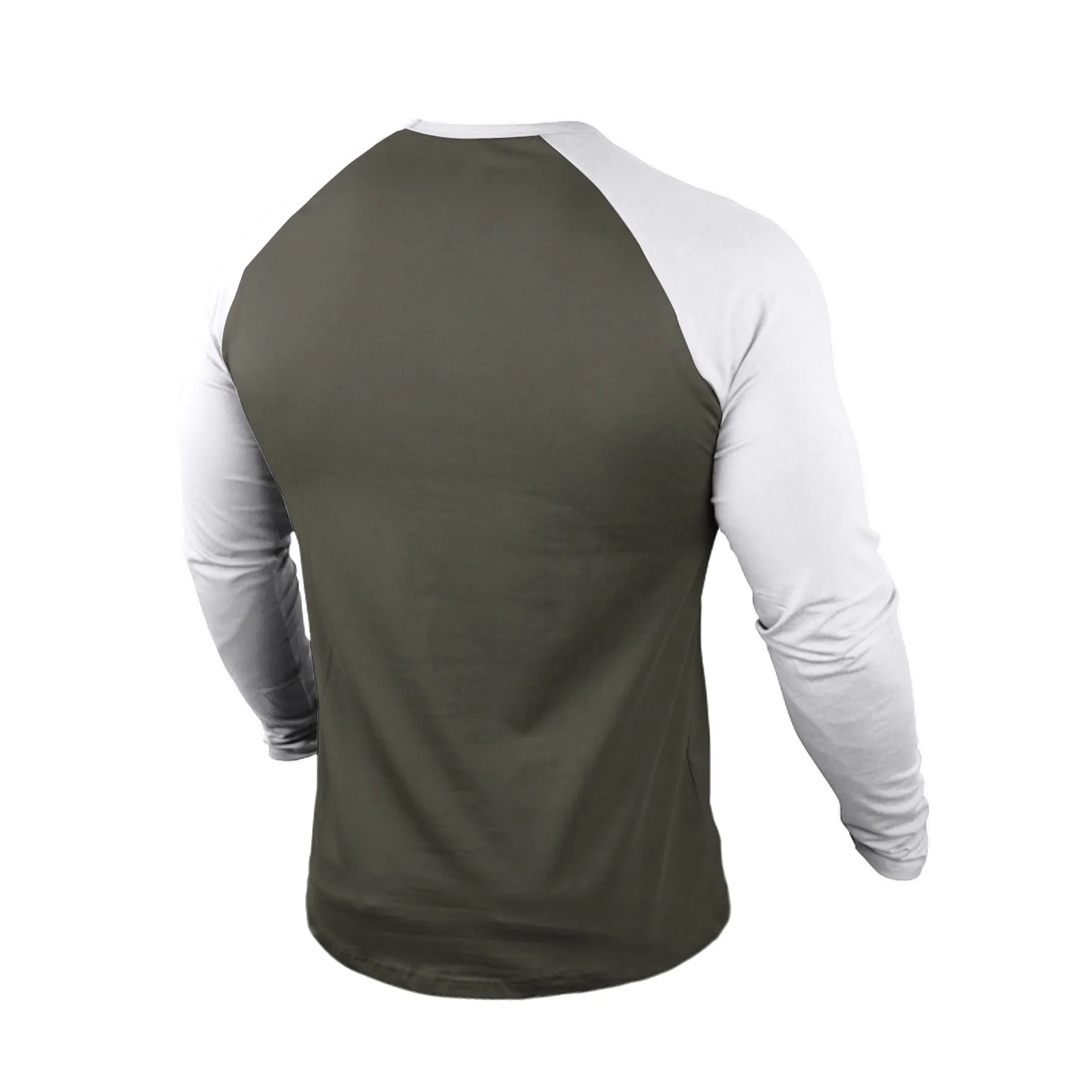 LUCKY SHAMROCK 100% COTTON RAGLAN GRAPHIC LONG SLEEVE T-SHIRT